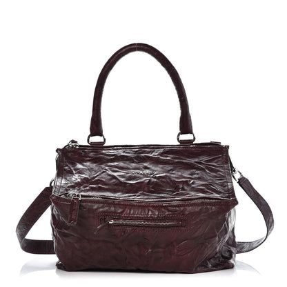 Givenchy Tumbled Sheepskin Medium Pandora Oxblood 1 of 8