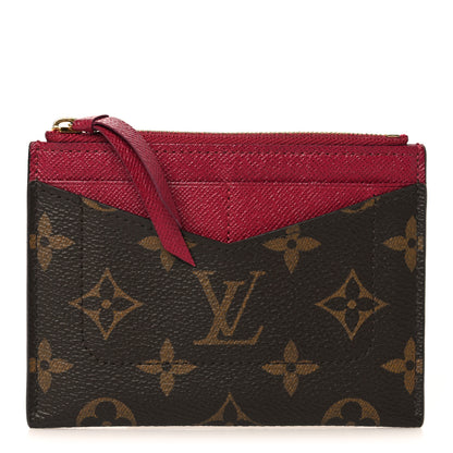 Louis Vuitton Monogram Zipped Card Holder Fuchsia 1 of 6