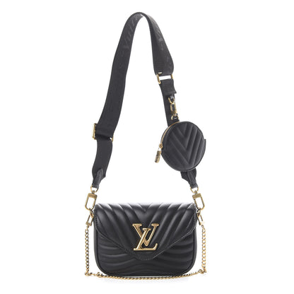Louis Vuitton Calfskin New Wave Multi Pochette Black 1 of 11
