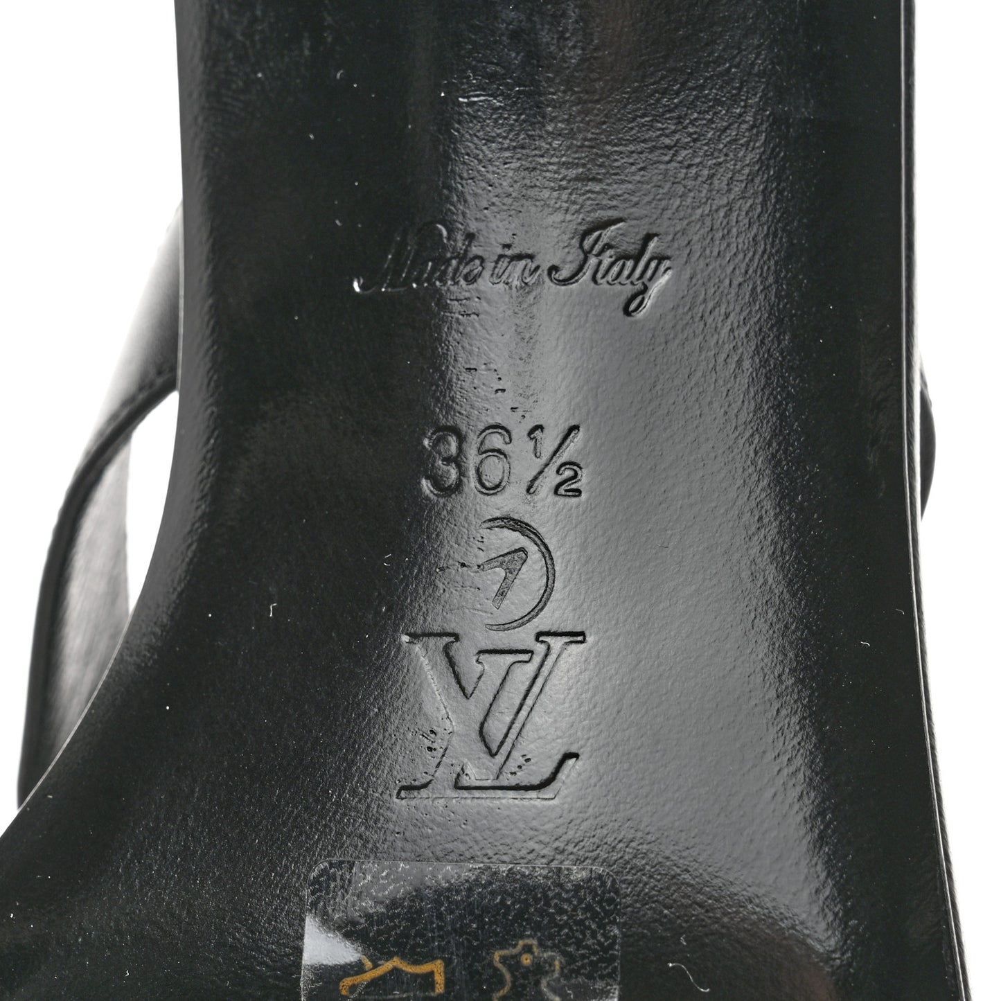 Calfskin Signature Thong Sandal 36.5 Black
