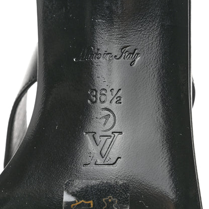 Louis Vuitton Calfskin Signature Thong Sandal 36.5 Black 7 of 11
