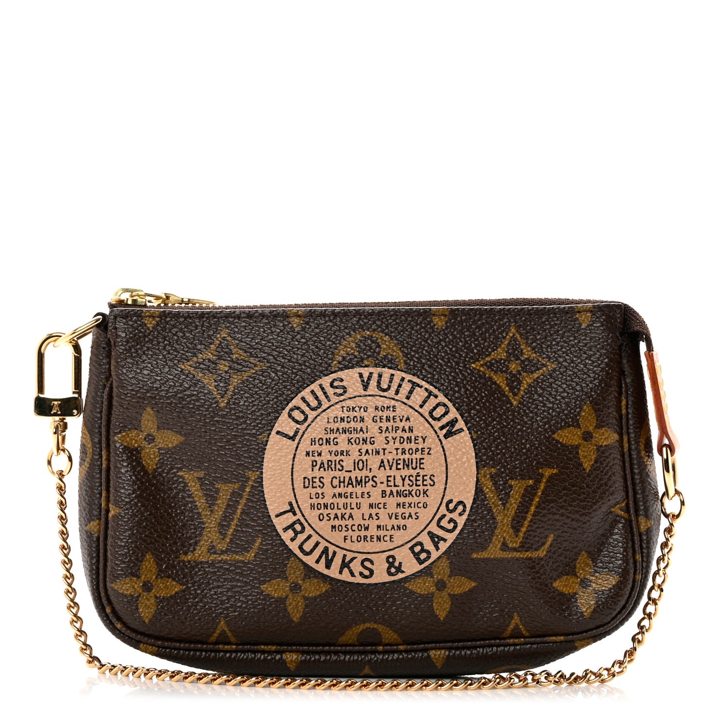 Monogram Complice Trunks and Bags Mini Pochette Accessories Beige