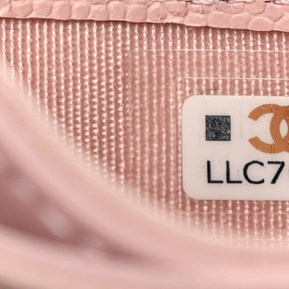 Chanel Caviar Quilted Card Holder Light Pink 8 of 9