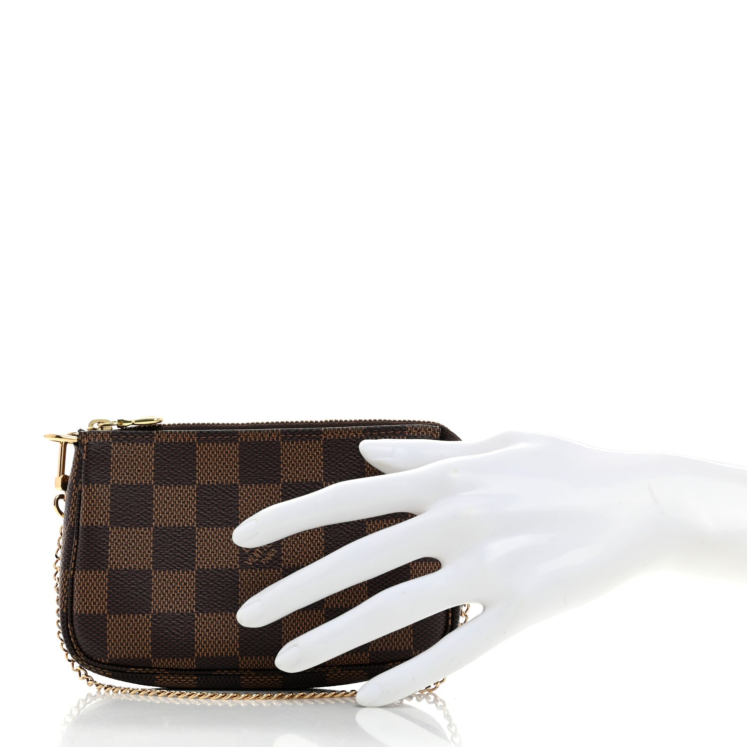 Louis Vuitton Damier Ebene Mini Pochette Accessories 2 of 8