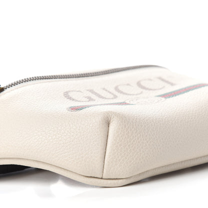 Gucci Grained Calfskin Small Logo Belt Bag White 6 of 11