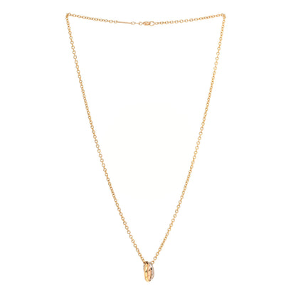 Cartier 18K Pink Yellow White Gold Baby Trinity Pendant Necklace 2 of 4