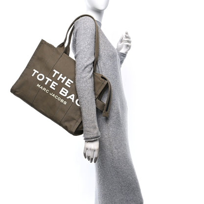 Marc Jacobs Cotton Canvas Large The Tote Bag Slate Green 2 of 13