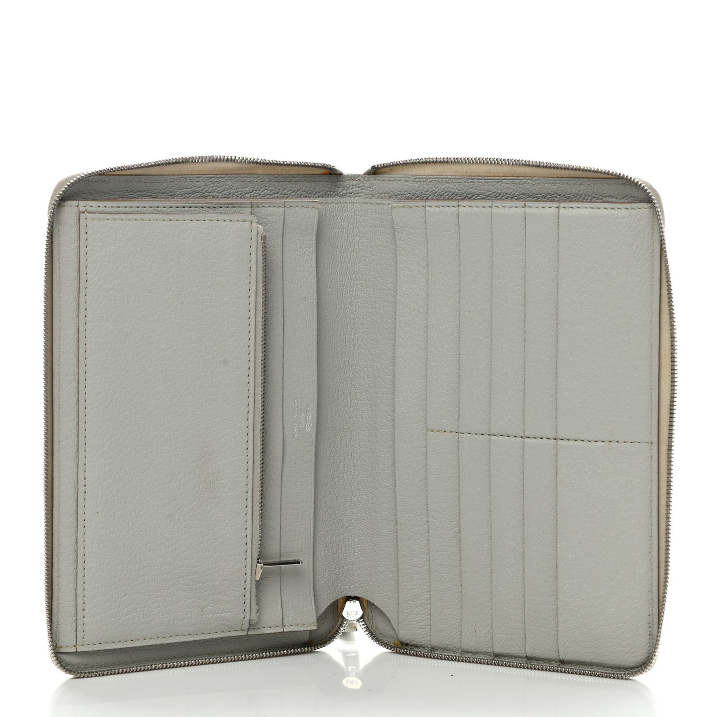 Chevre Mysore Azap GM Combined Wallet Gris Pale