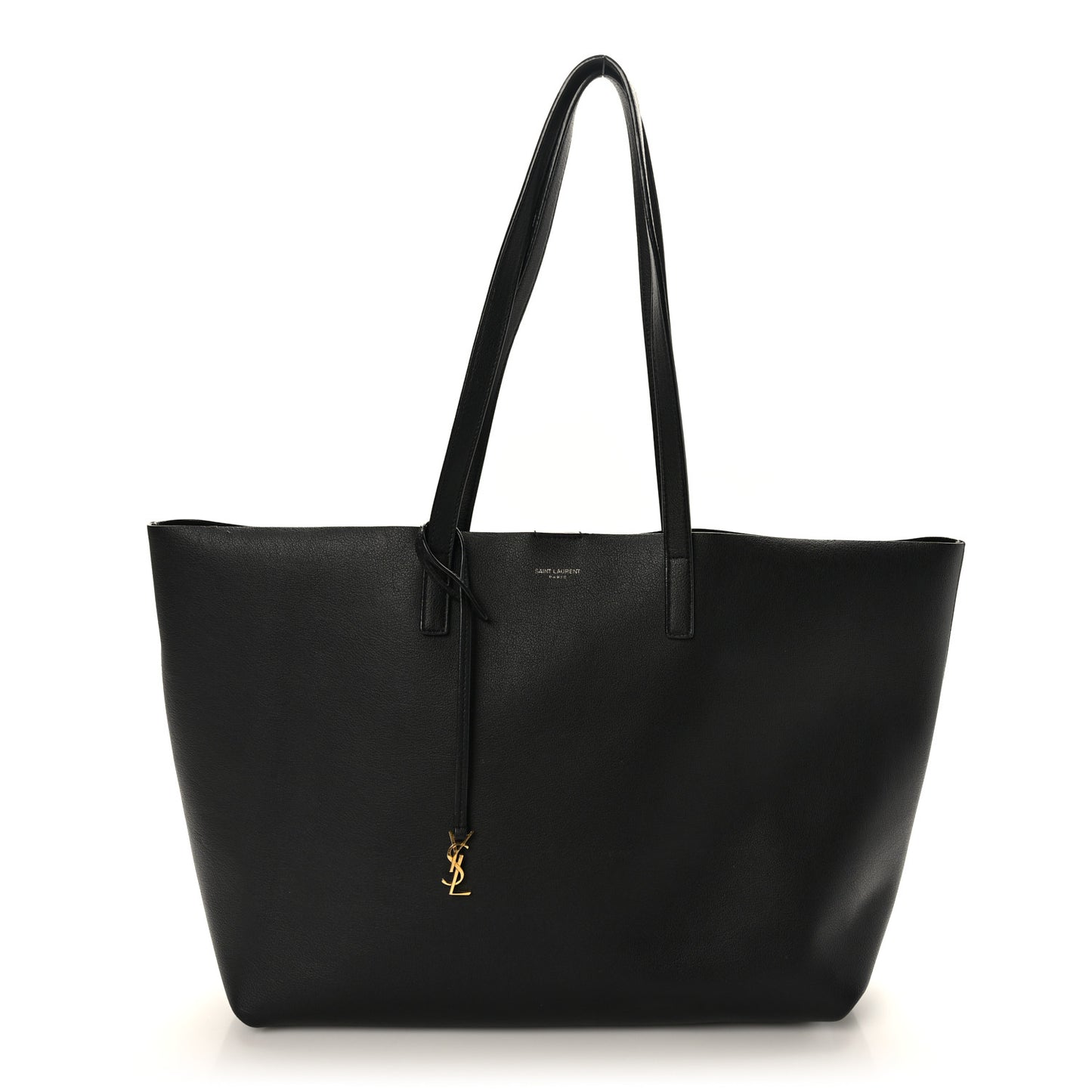 Calfskin Large Shopping Tote Black
