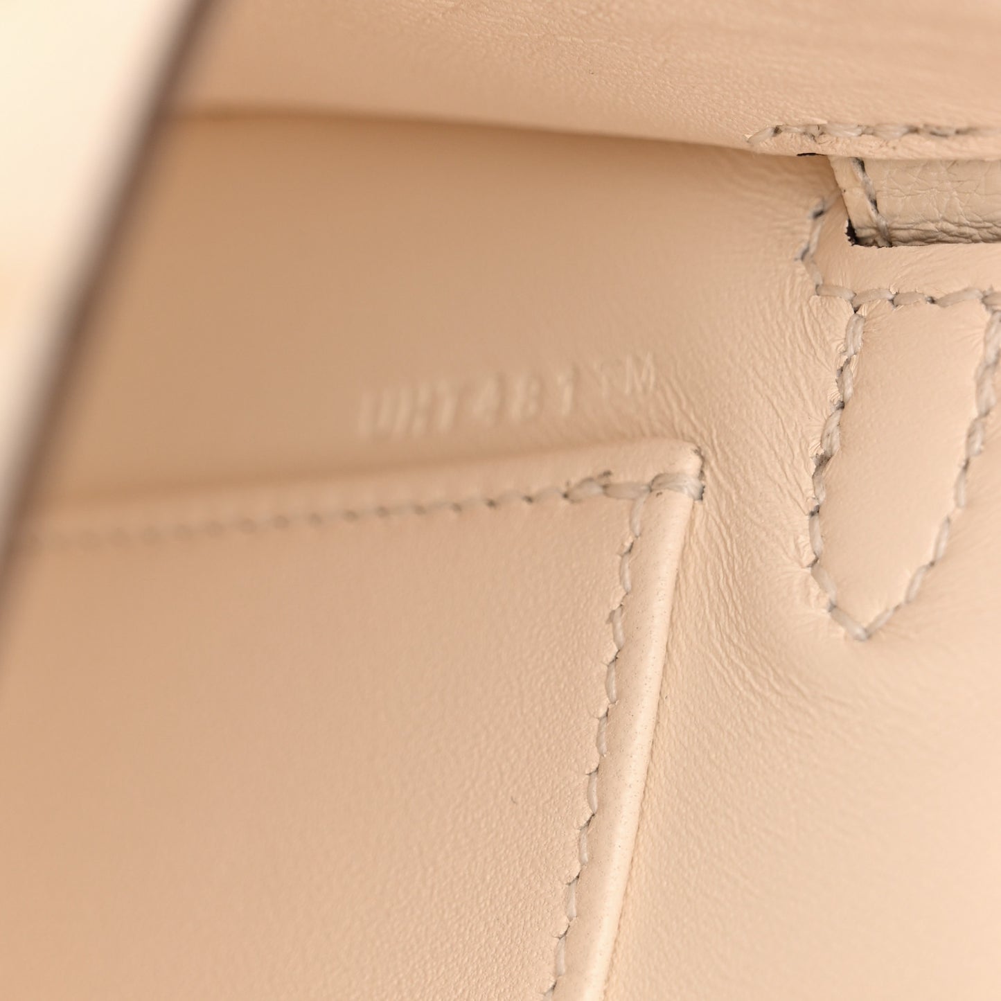 Ostrich Kelly Sellier Mini 20 Nata