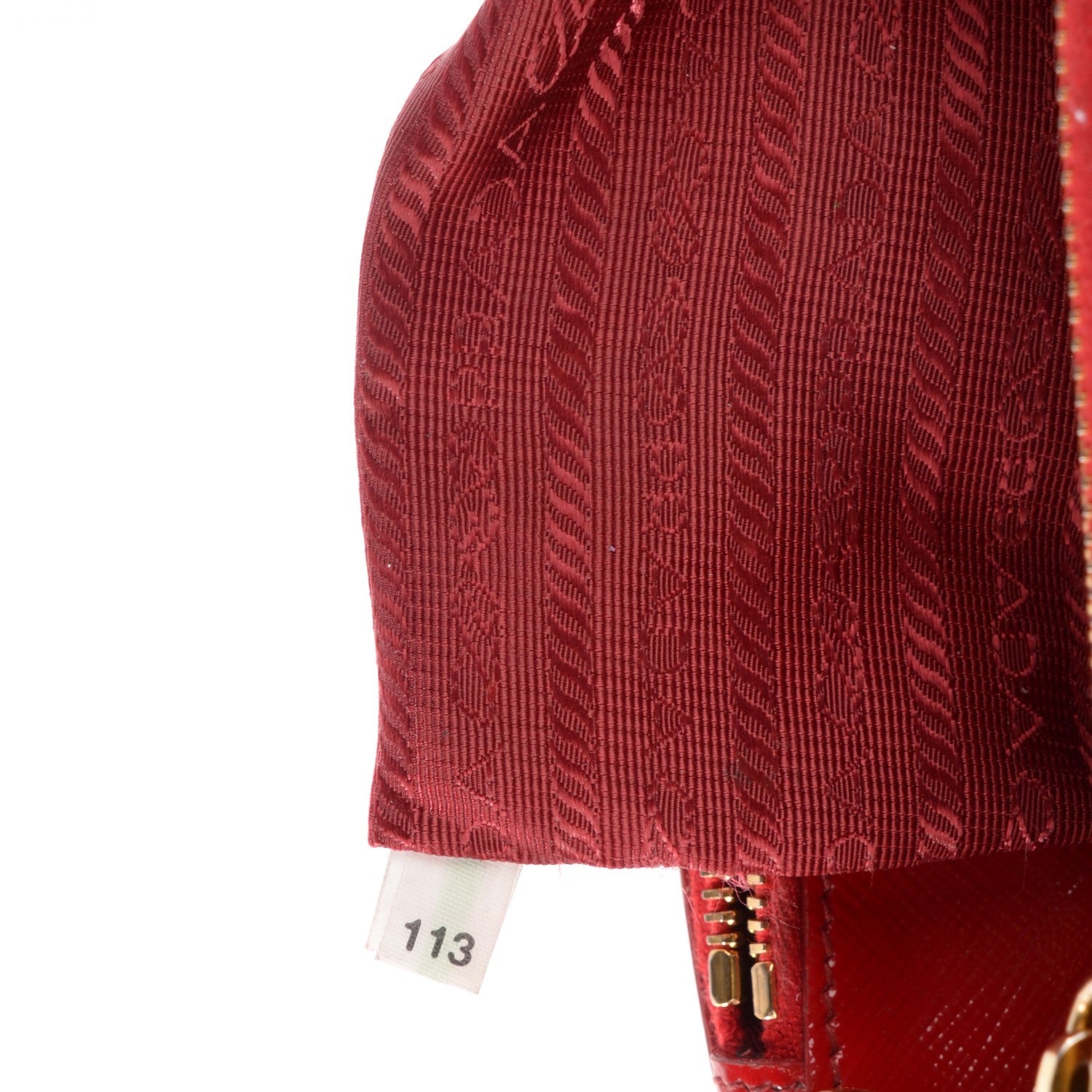 Prada Saffiano Vernice Mini Double Zip Tote Rosso 5 of 9