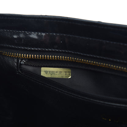 Chanel Patent Quilted Camera Case Black 7 of 11