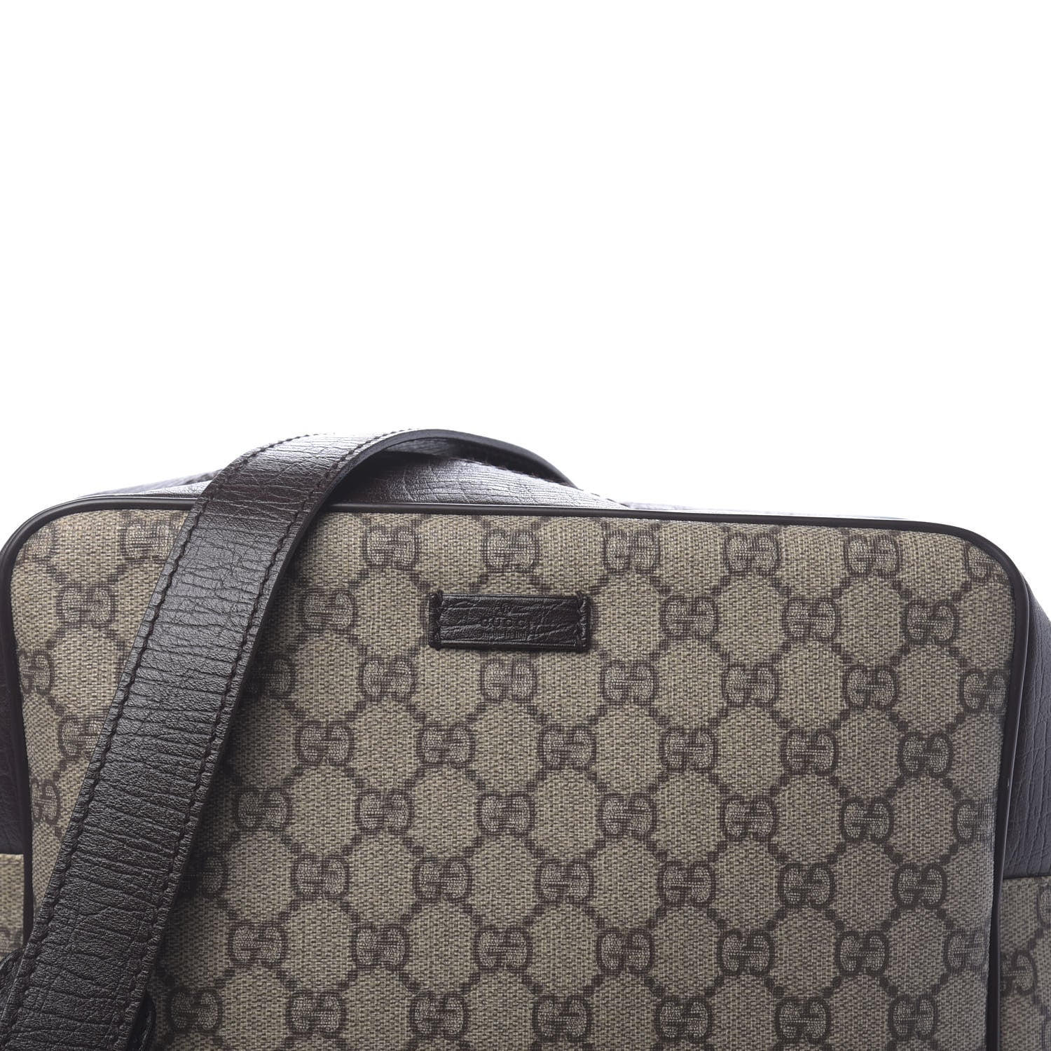 Gucci GG Supreme Monogram Web Messenger Brown 8 of 10
