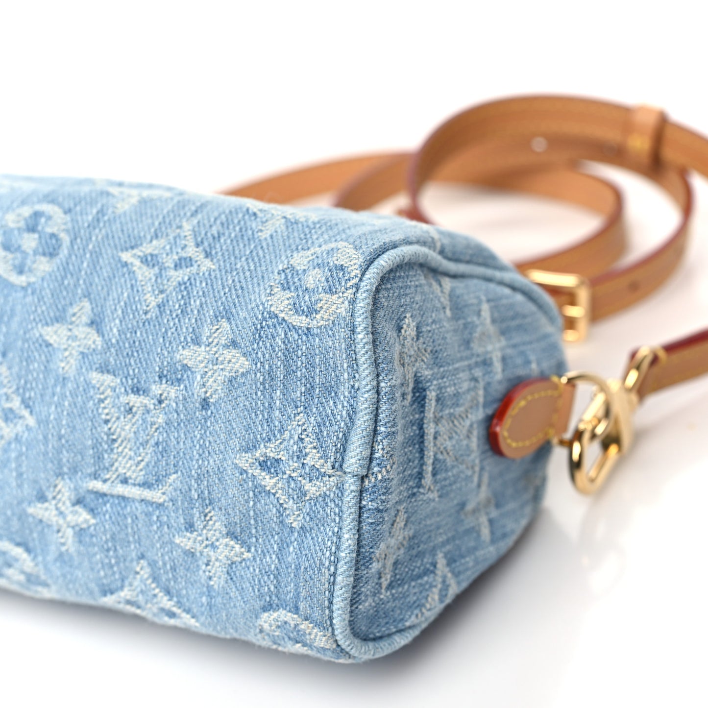 Monogram Denim Nano Speedy Sky Blue