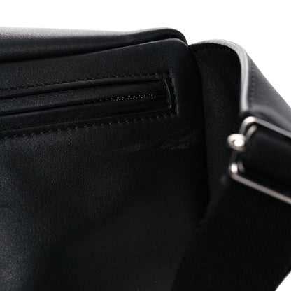 Valentino Garavani Calfskin Go Logo Belt Bag Black White 16 of 18
