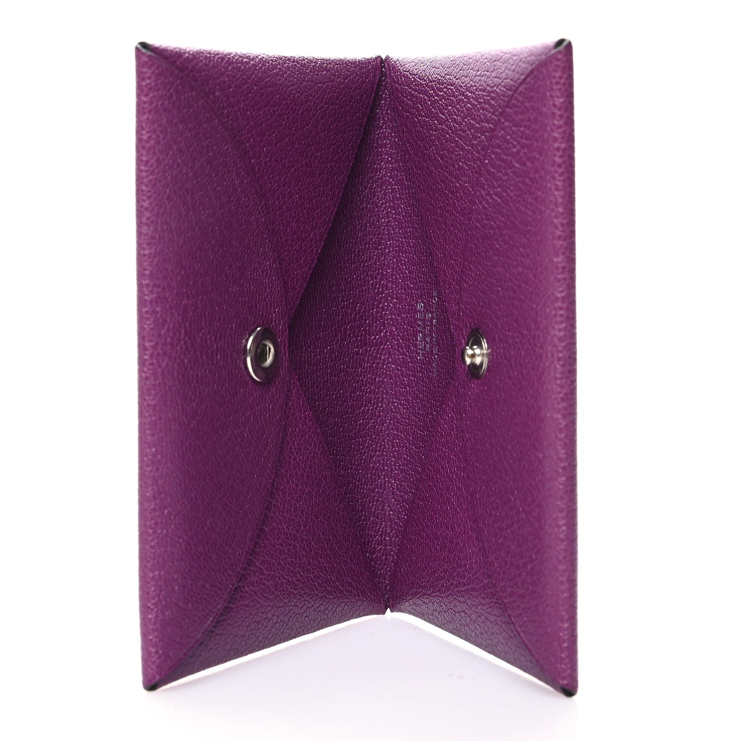 Hermes Chevre Mysore Calvi Card Case Anemone 5 of 11