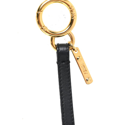 Fendi Shearling Vitello Dolce Macro FF 1974 Dice Bag Charm Multicolor 3 of 3