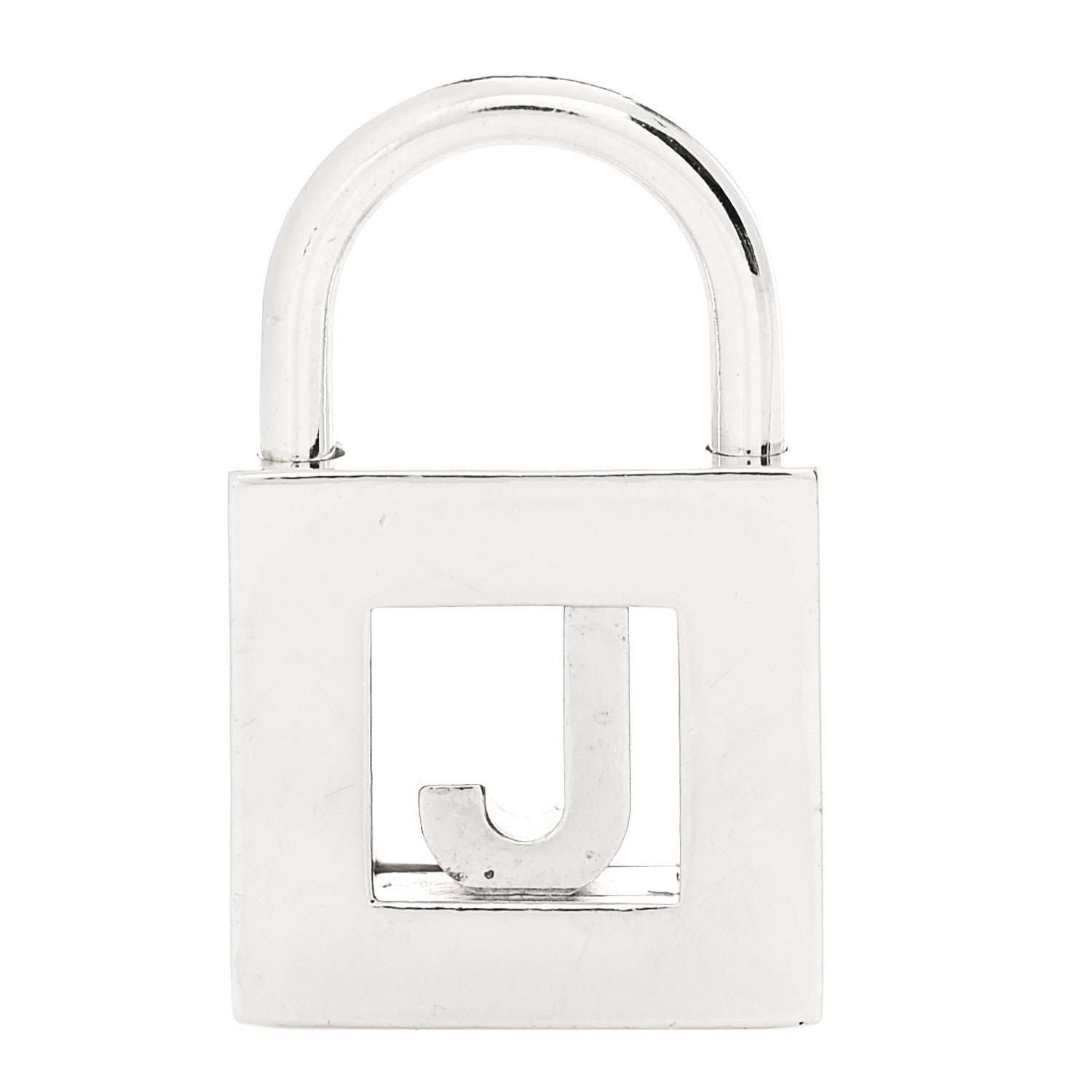 Tiffany Sterling Silver Letter J Lock Charm Pendant 1 of 4
