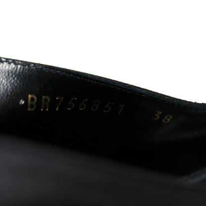 Saint Laurent Raso Regale Raven 110 Slingback Pumps 38 Black 9 of 9
