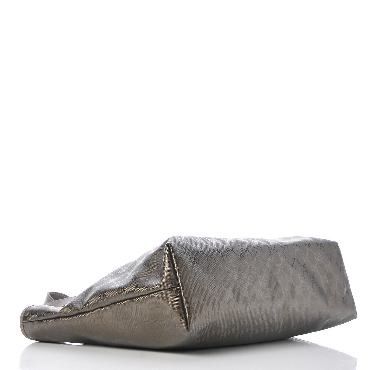Gucci Imprime Monogram Medium Zippered Shopping Tote Pewter 4 of 13