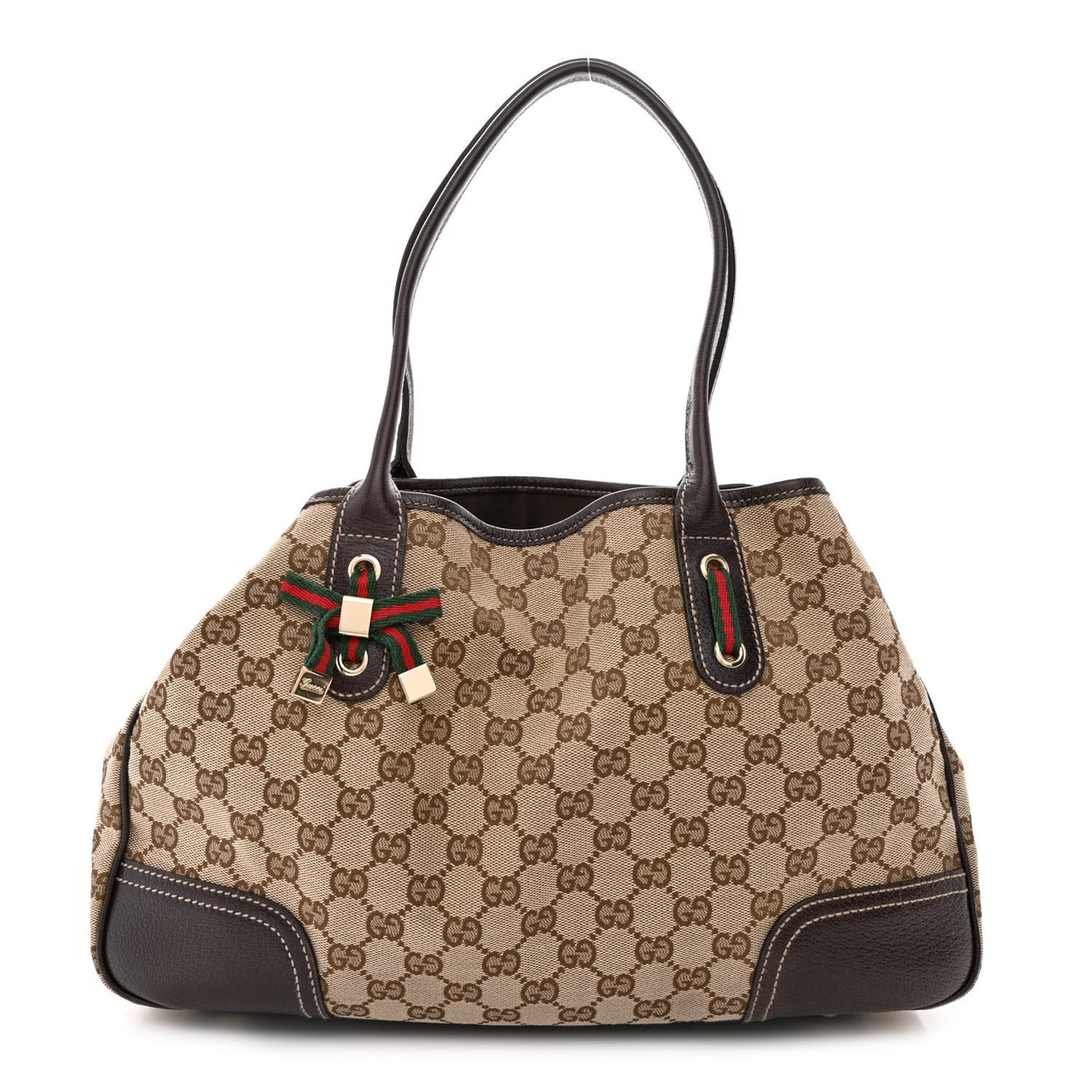 Monogram Medium Princy Tote Dark Brown