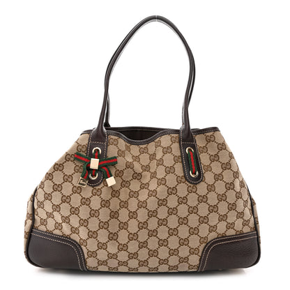 Gucci Monogram Medium Princy Tote Dark Brown 1 of 12