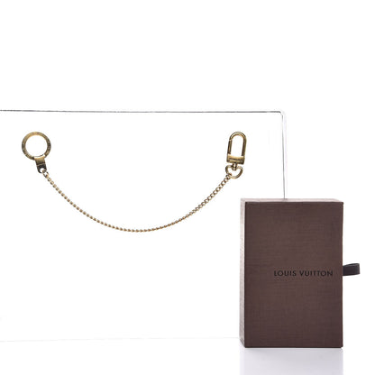 Louis Vuitton Metal Pochette Extender Key Ring Chain Gold 5 of 5