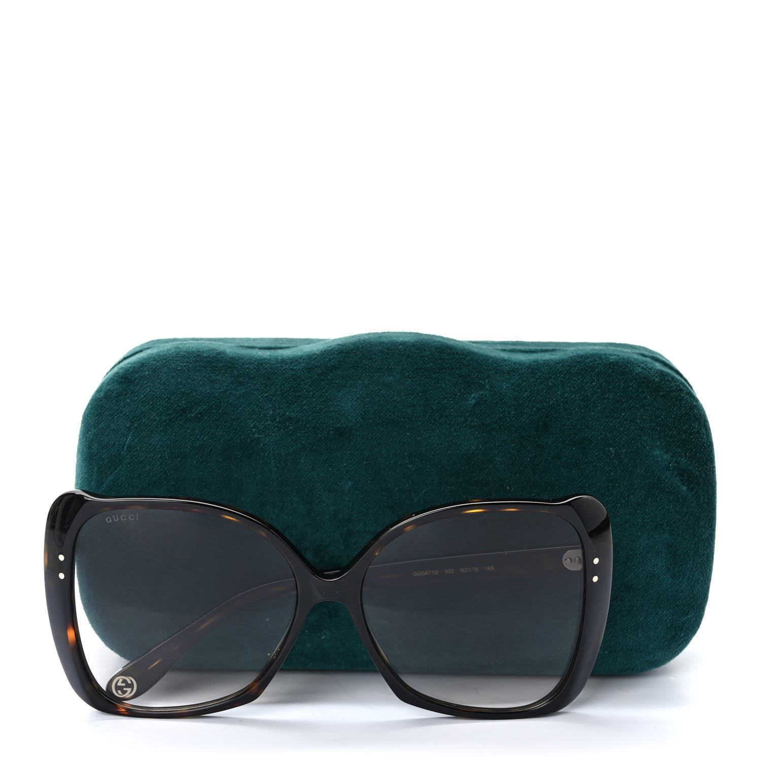 Gucci Acetate Oversize Square Frame GG0471S Sunglasses Tortoise 8 of 8