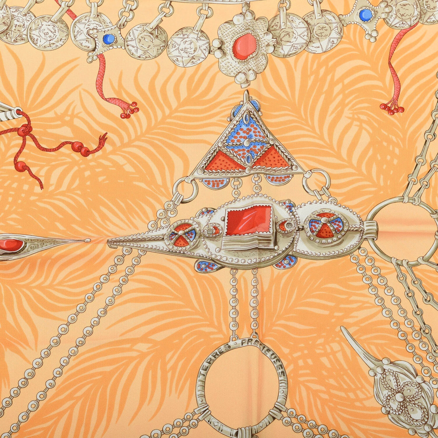 Hermes Silk Terres Precieuses Scarf 90 2 of 7
