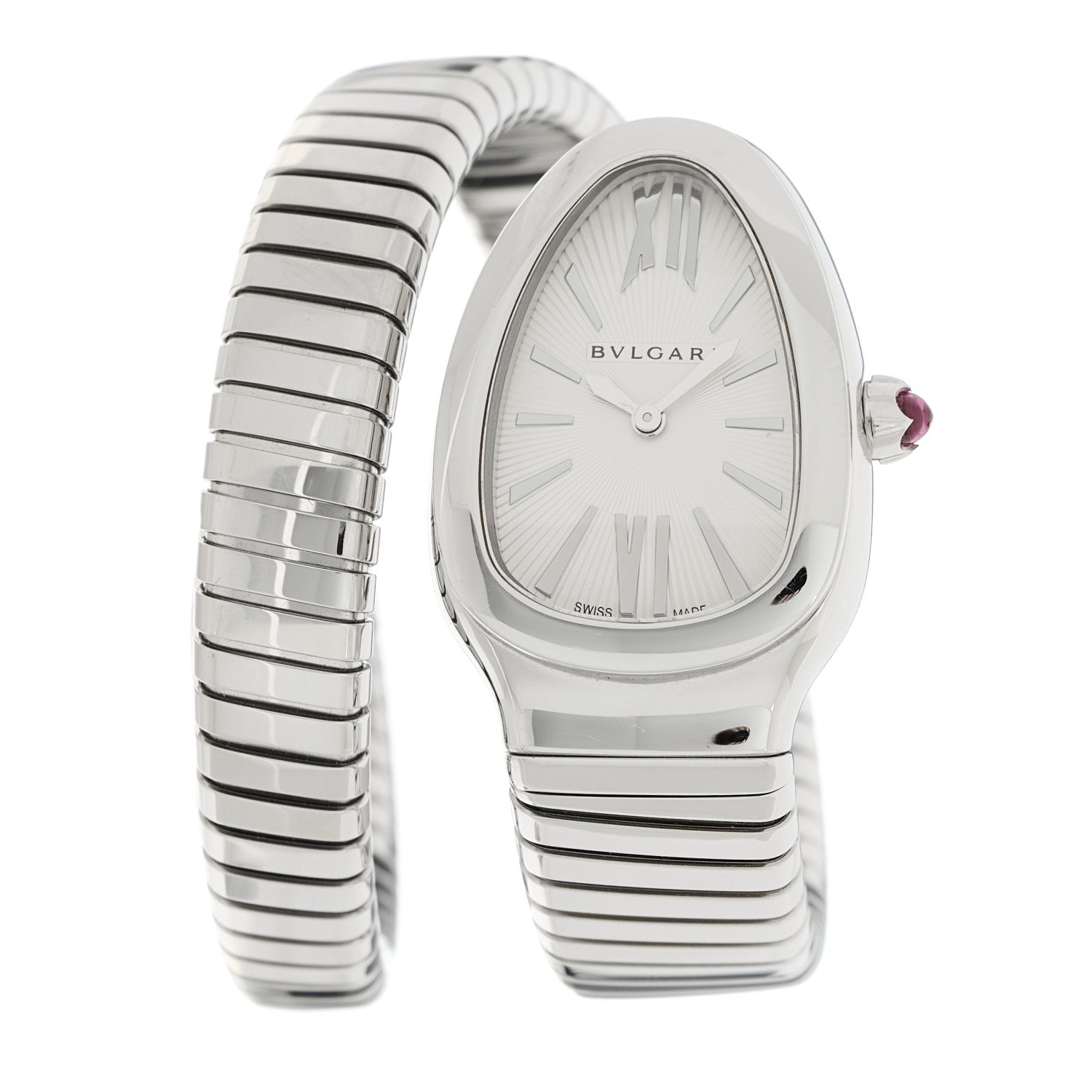 Bulgari Stainless Steel 35mm Serpenti Tubogas Quartz Watch 1 of 5