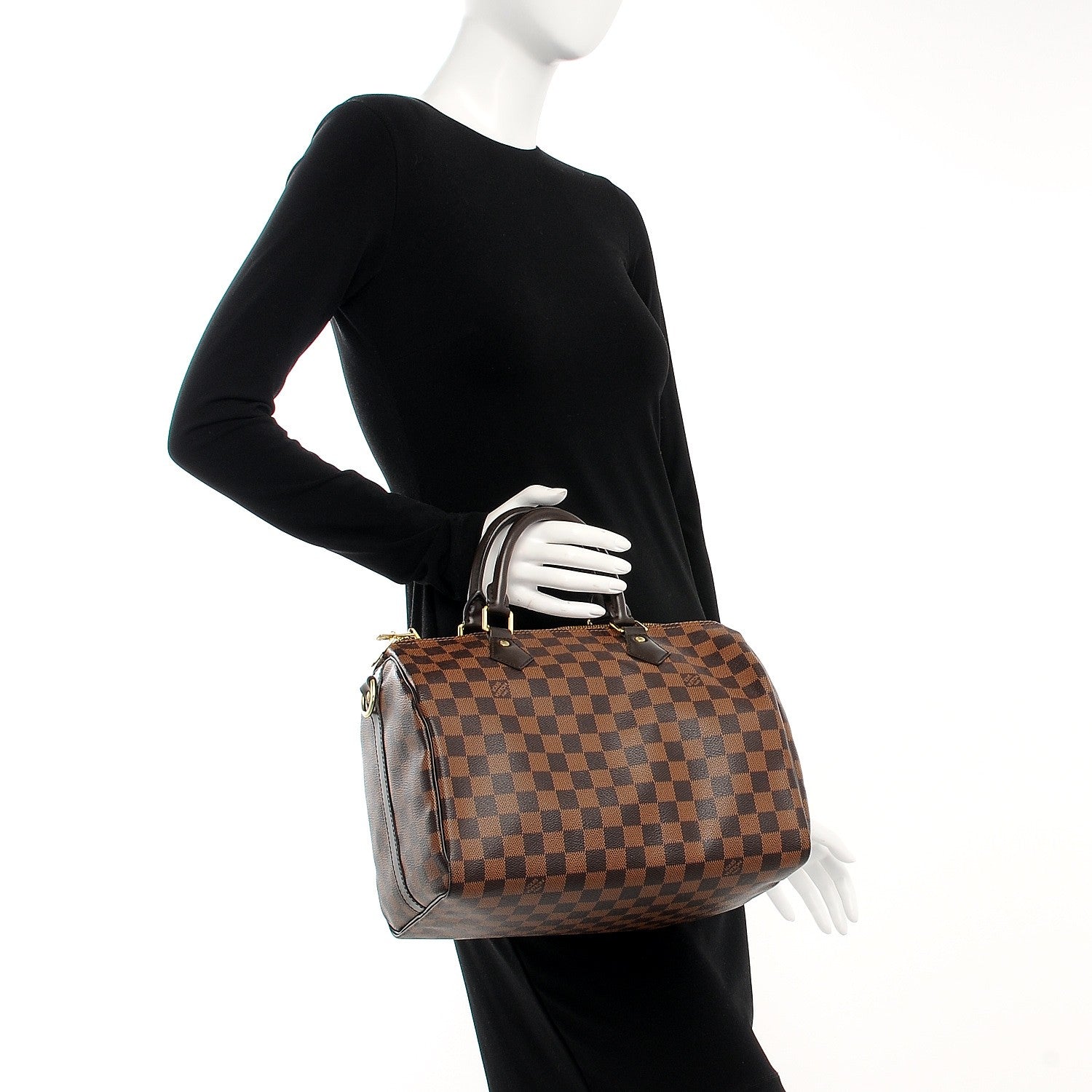 Louis Vuitton Damier Ebene Speedy Bandouliere 30 3 of 8