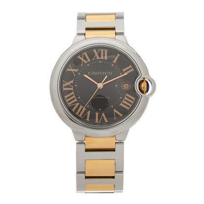 Cartier Stainless Steel 18K Pink Gold 42mm Ballon Bleu De Cartier Automatic Watch Chocolate 1 of 5