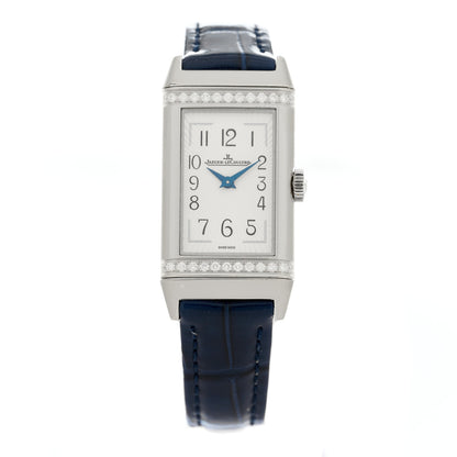 Jaeger-LeCoultre Stainless Steel Alligator Diamond 20mm Reverso One MonoFace Quartz Watch Q3288420 1 of 6