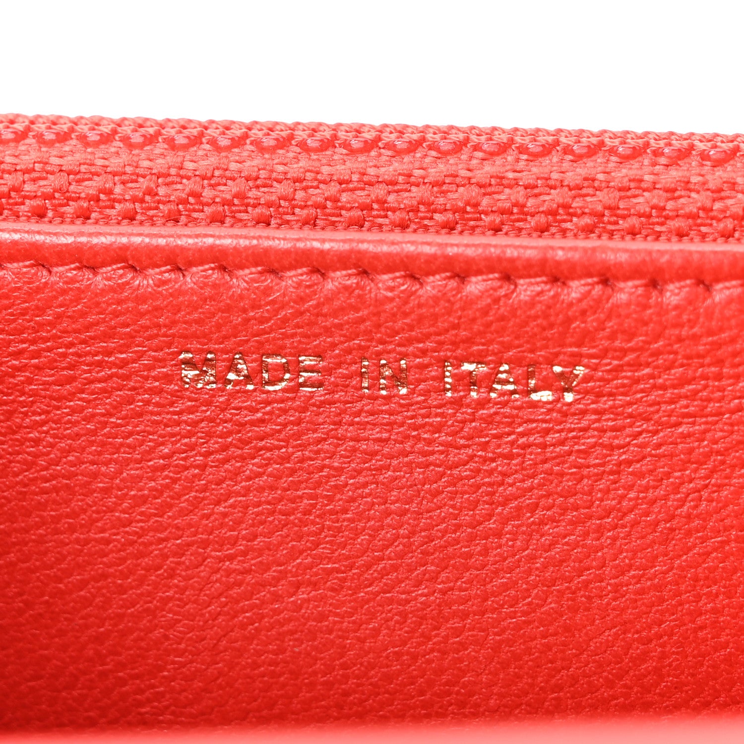 Chanel Lambskin Quilted Wallet On Chain WOC Red 6 of 10