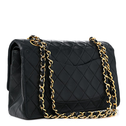 Chanel Lambskin Quilted Medium Double Flap Black 3 of 18