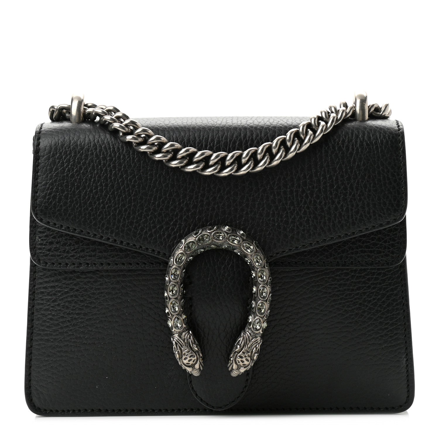 Gucci Calfskin Mini Dionysus Shoulder Bag Black 1 of 10