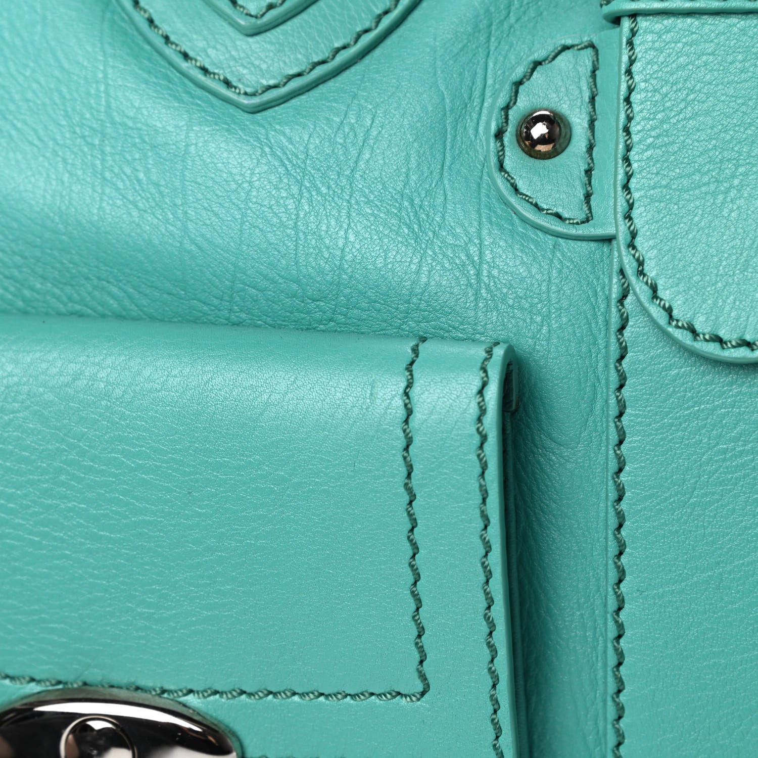 Marc Jacobs Calfskin Venetia Satchel Spearmint 10 of 12