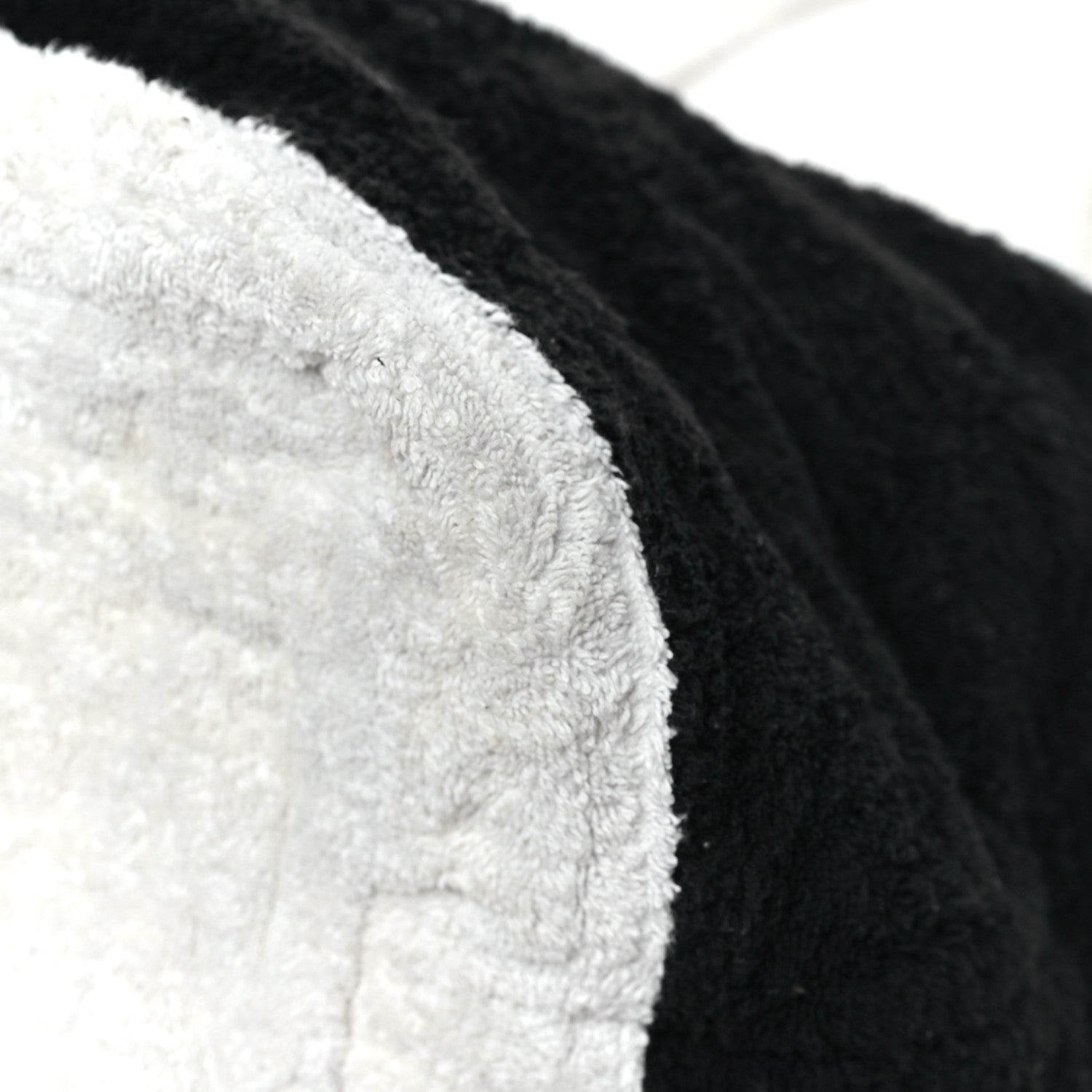 Chanel Terry Cotton CC Beach Tote Towel Set Black White 10 of 12