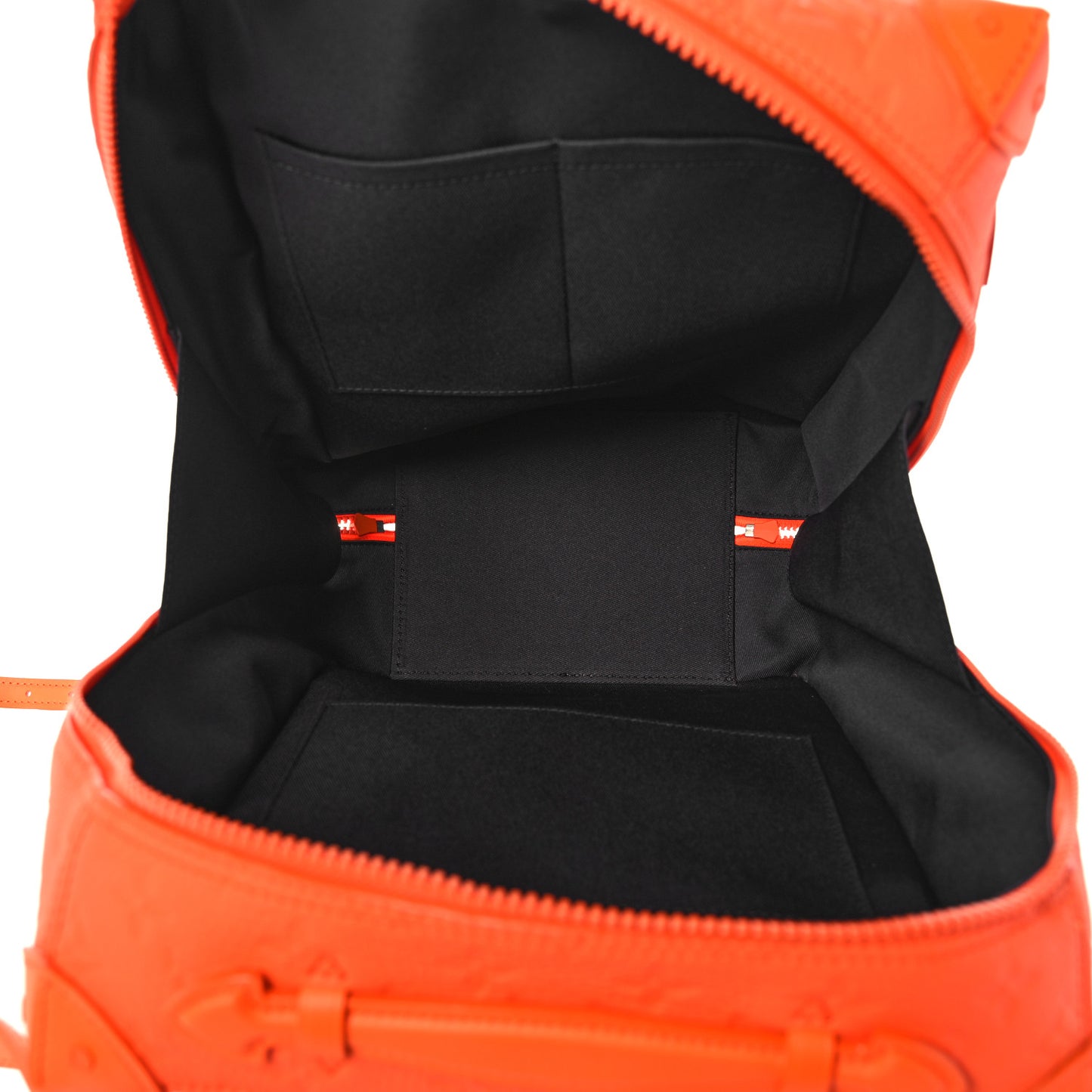 Taurillon Empreinte Soft Trunk Backpack PM Orange