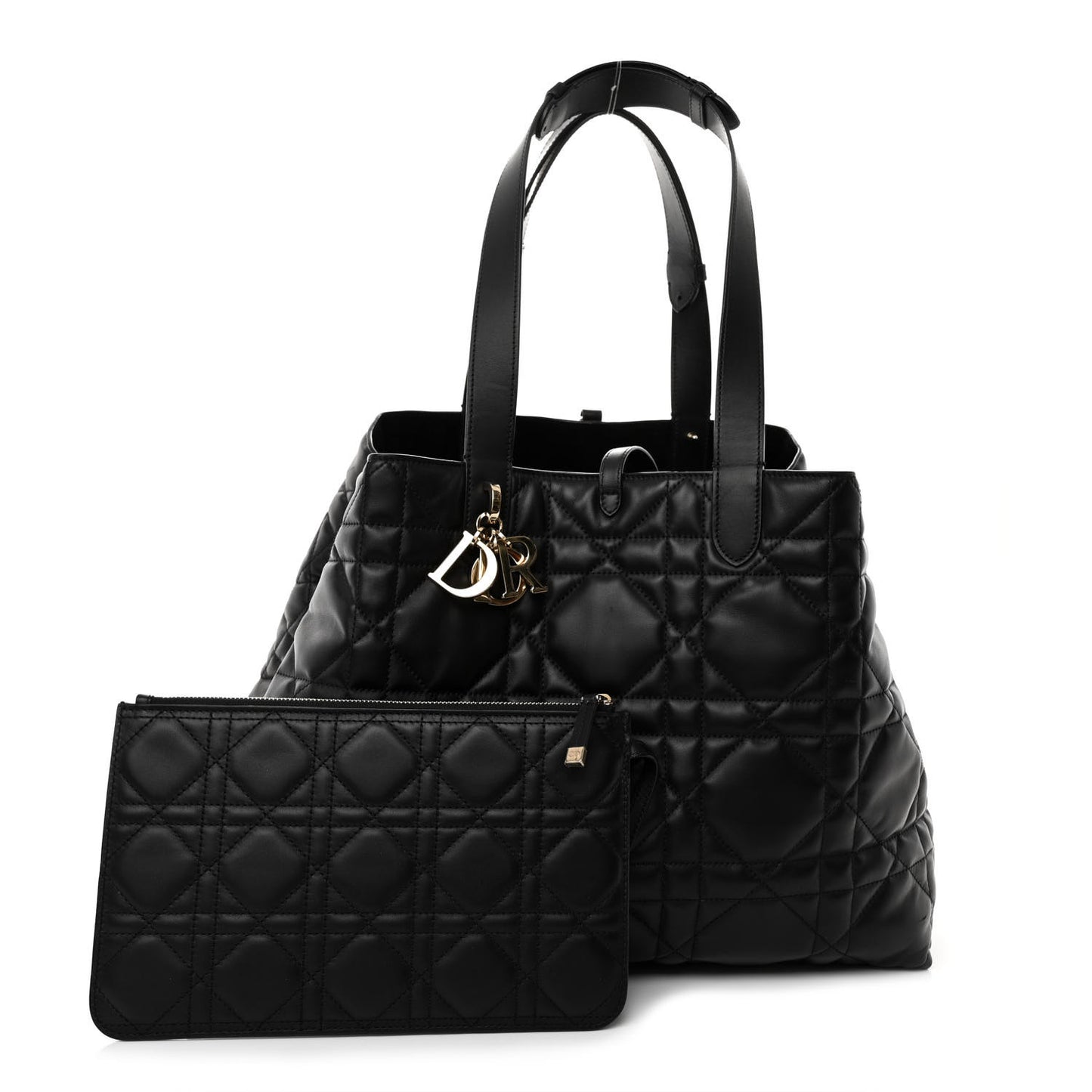 Calfskin Macrocannage Large Toujours Black