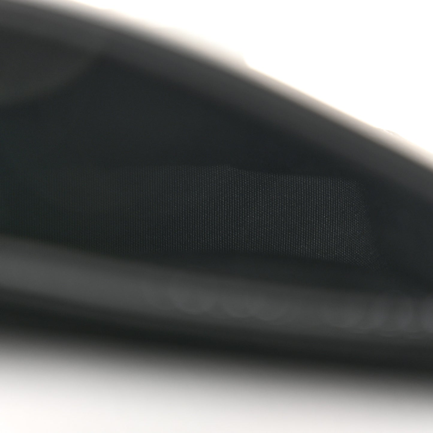 Grained Calfskin Vertical Saddle Pouch With Strap Black