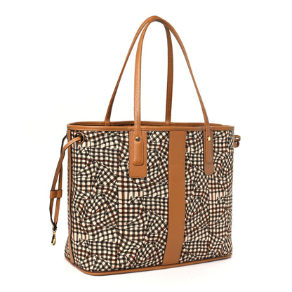 MCM Visetos Medium Liz Reversible Shopper Tote Cognac 10 of 13