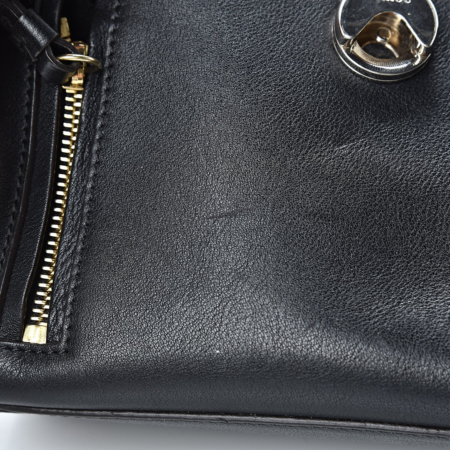 Calfskin Mini Faye Day Shoulder Bag Black