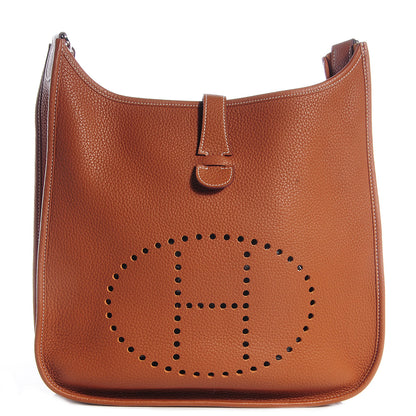 Hermes Taurillon Clemence Evelyne III GM Gold 1 of 8