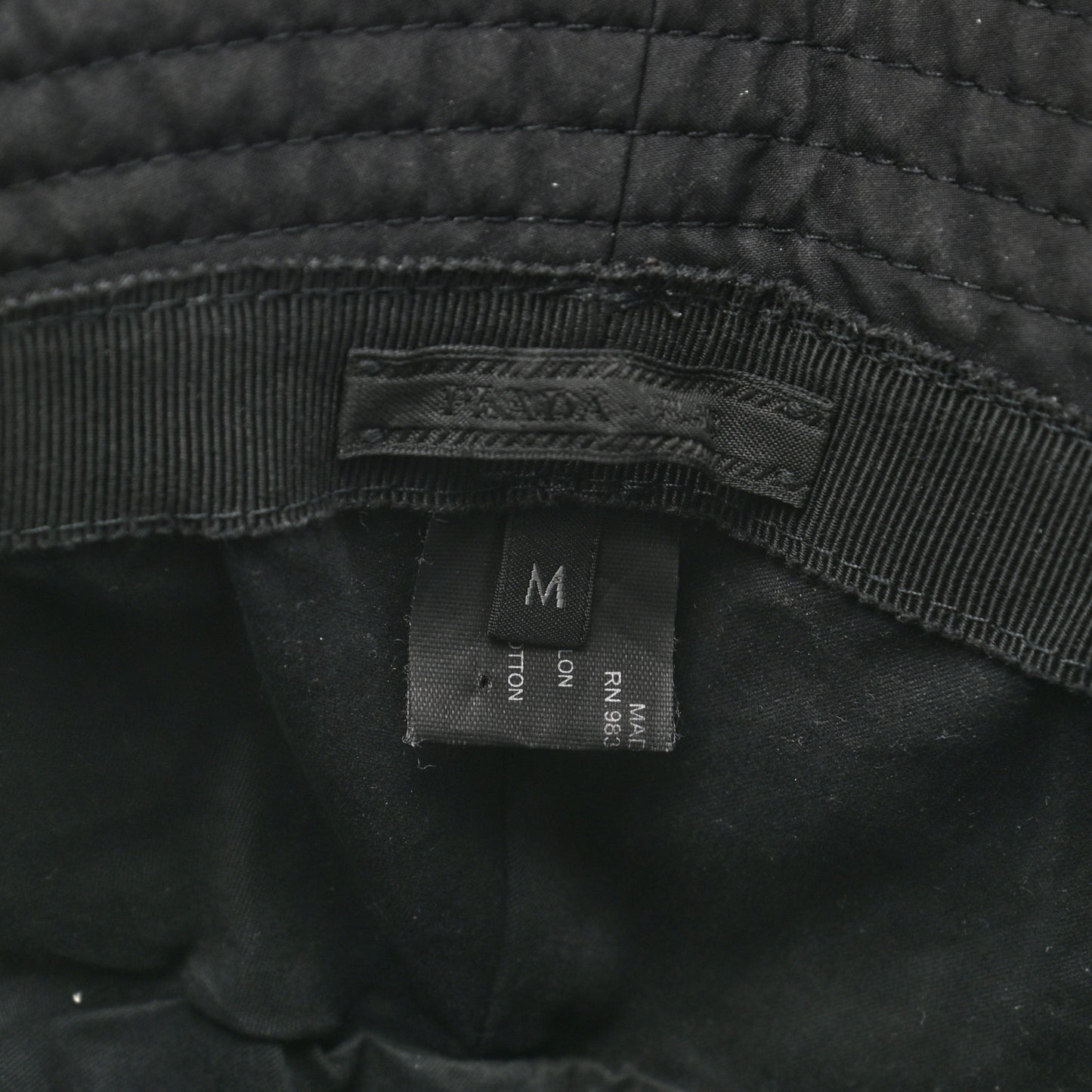 Nylon Bucket Hat M Black