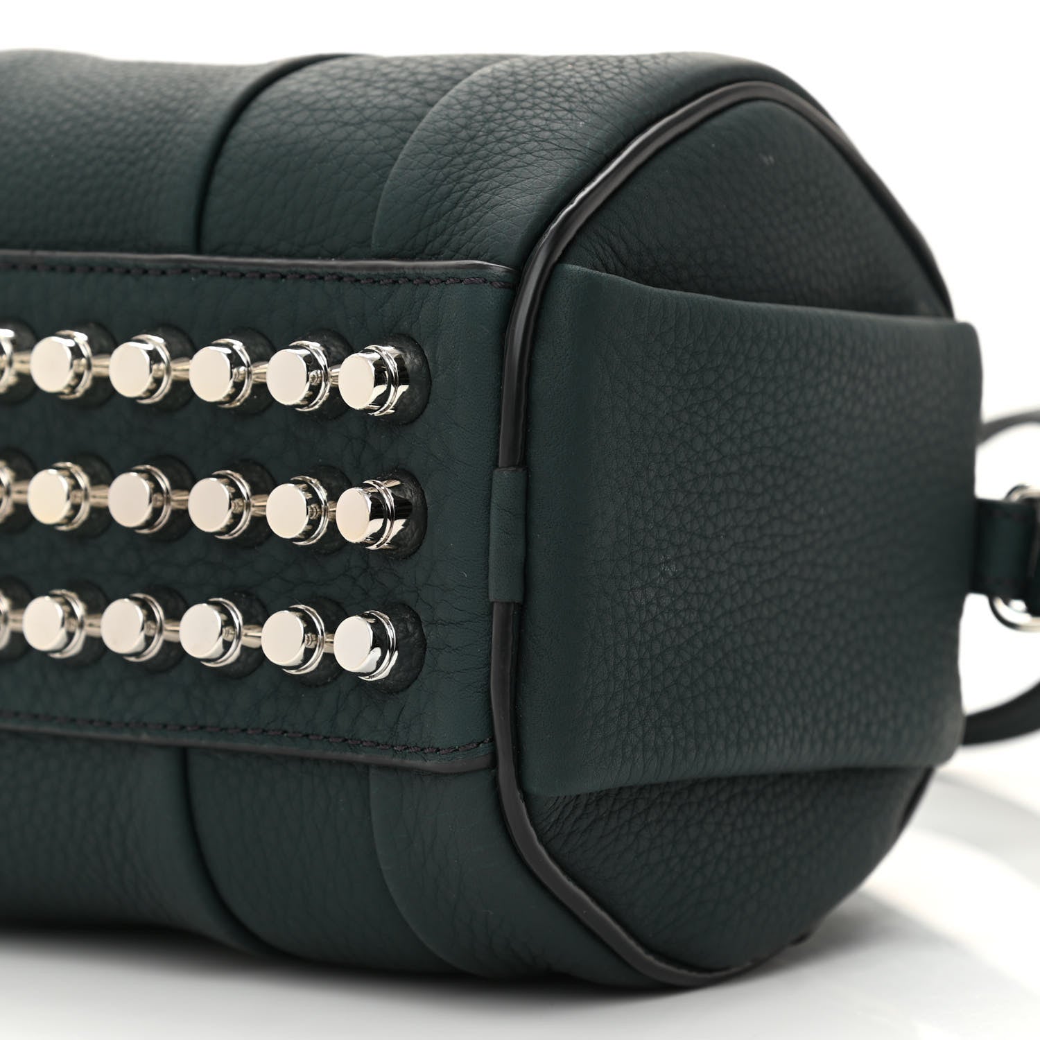 Alexander Wang Pebbled Lambskin Mini Rockie Dark Green Silver Hardware 8 of 8