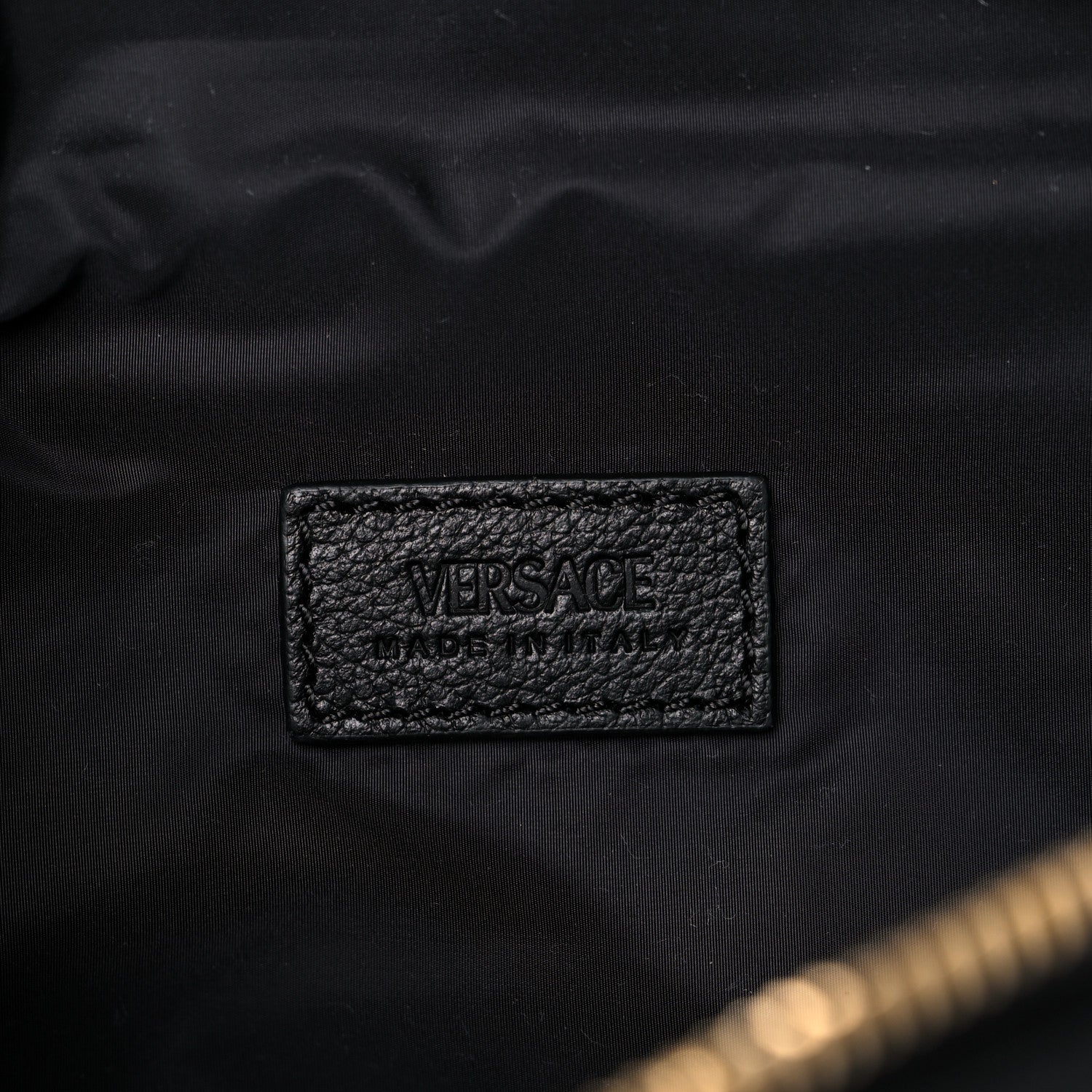 Versace Grained Calfskin Vanitas Medea Belt Bag Black 6 of 9