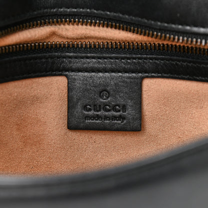 Gucci Calfskin Matelasse Small GG Marmont Shoulder Bag Black 6 of 11
