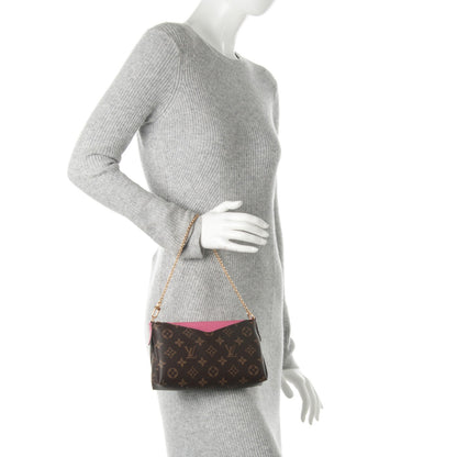 Louis Vuitton Monogram Pallas Clutch Rose Fizzy 3 of 7