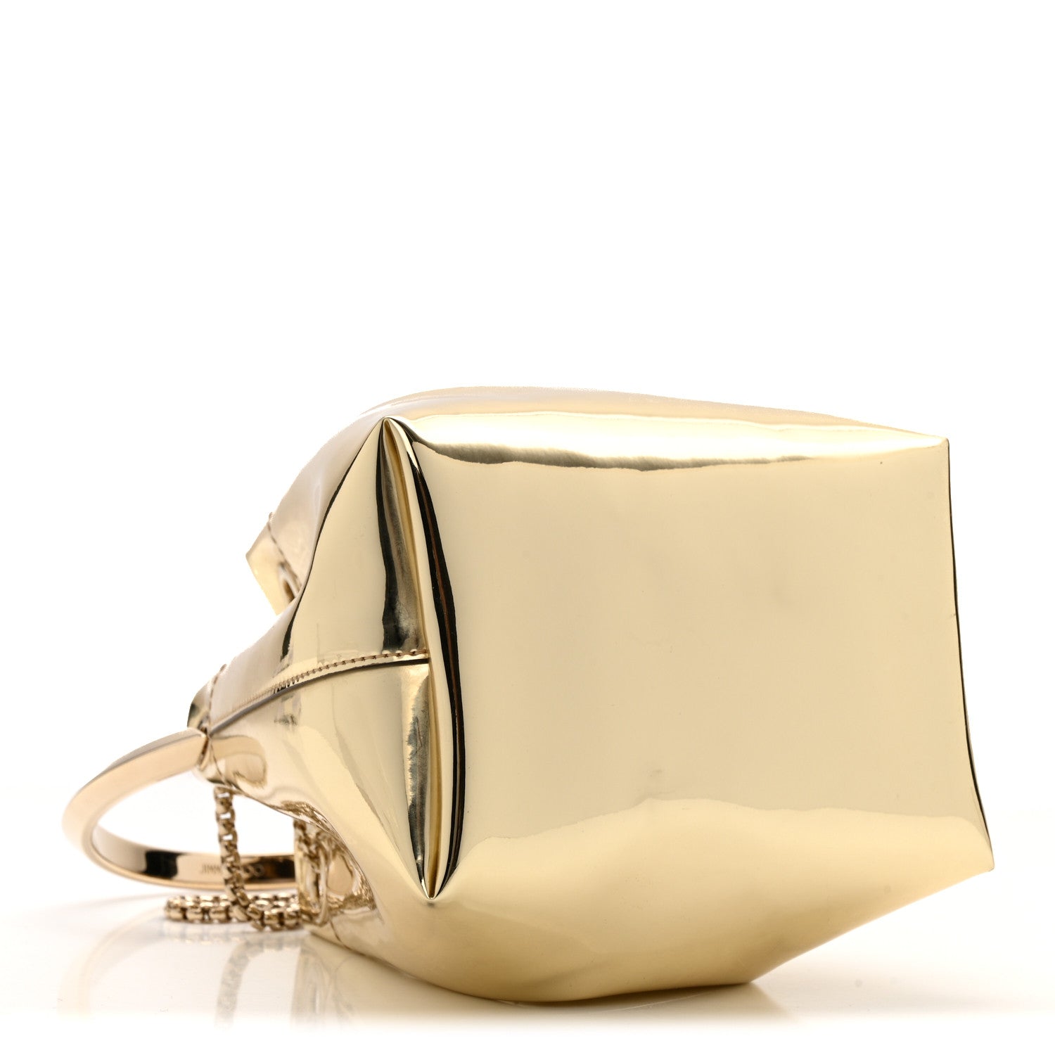 Jimmy Choo Metallic Patent Bon Bon Bag Gold 4 of 11